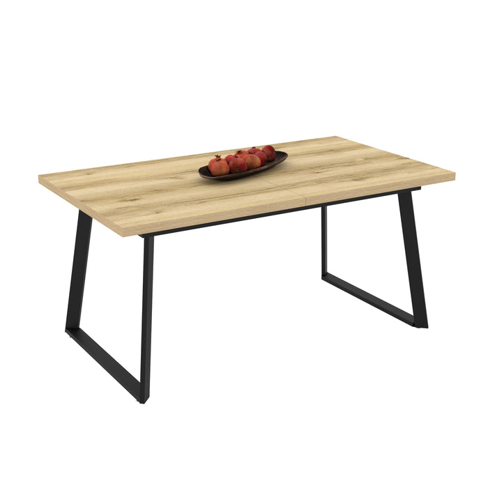 שולחן אוכל נפתח דגם-לאון אלון מבוקע Leon 170+60cm